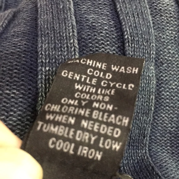 I.N.C Knitted blue pull over sweater. - Picture 9 of 11